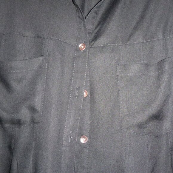 Style & Co – Womens Black roll tab shirt - Picture 3 of 5